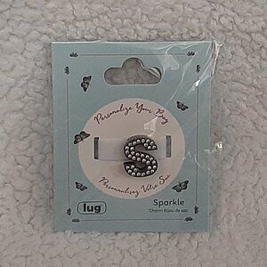 Lug Sparkle Letter Charm (S)